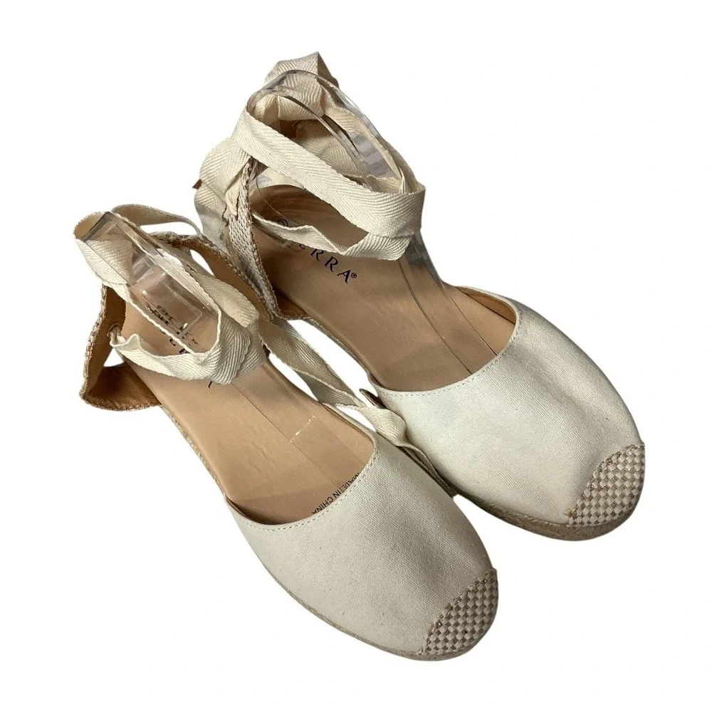 Serra Women's Strappy Stylish Wedge Wedge Heel Espadrilles Sandals‎ Size 10 NWB